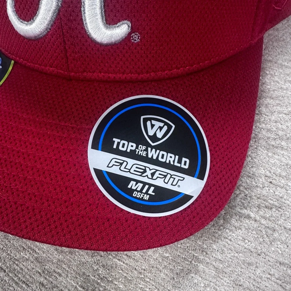 Alabama Crimson Tide Top of the World‎ Reflex Logo Flex Hat Mens Crimson M/L